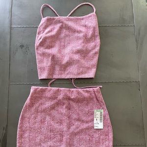 Papaya NWT skirt and NWOT top set